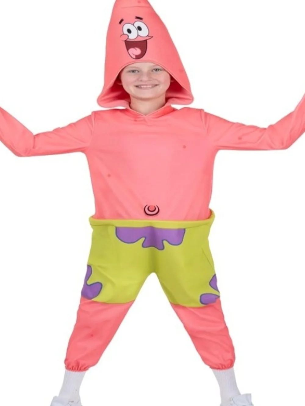 NWT Spongebob Squarepants Patrick Star One-Piece Halloween Costume - Kids Size 8